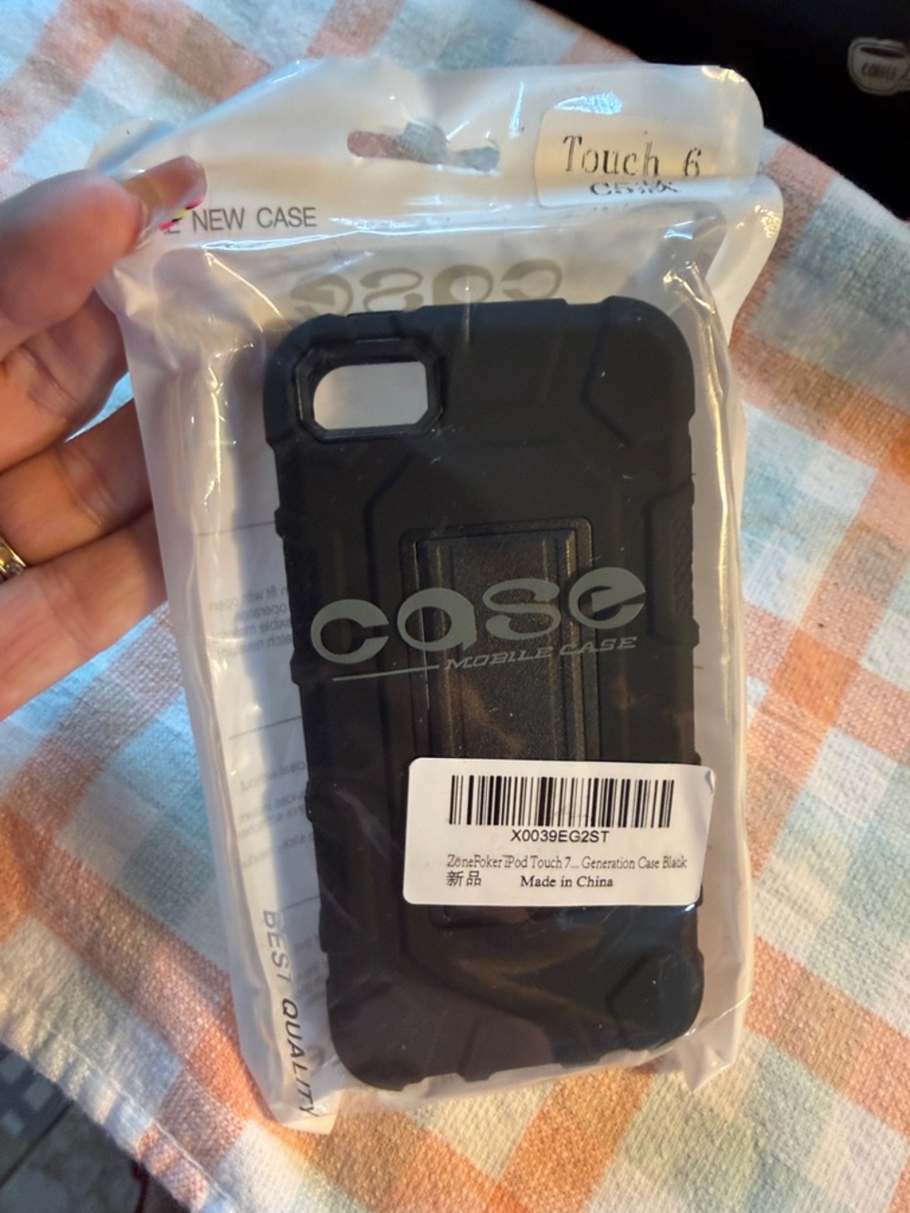 Durable Black Rugged Case for Touch 6 by